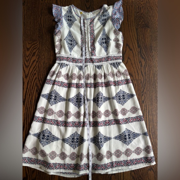 Loft Midi Flutter Sleeve Dress, Size Small - Picture 3 of 11